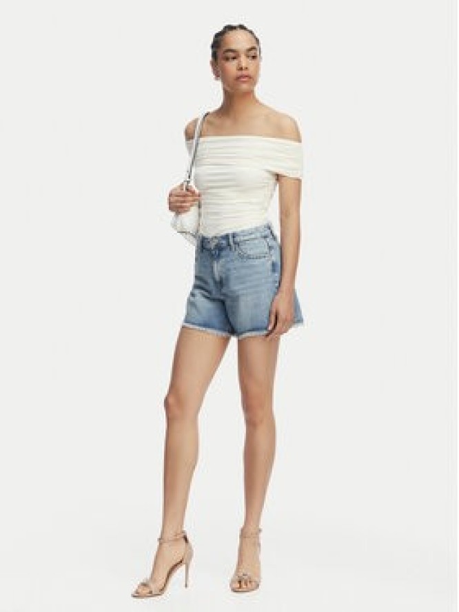 Guess Szorty jeansowe W6GD74 D0726 Niebieski Regular Fit