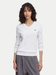 Beverly Hills Polo Club Sweter P-SS26W-M536563 Biały Regular Fit