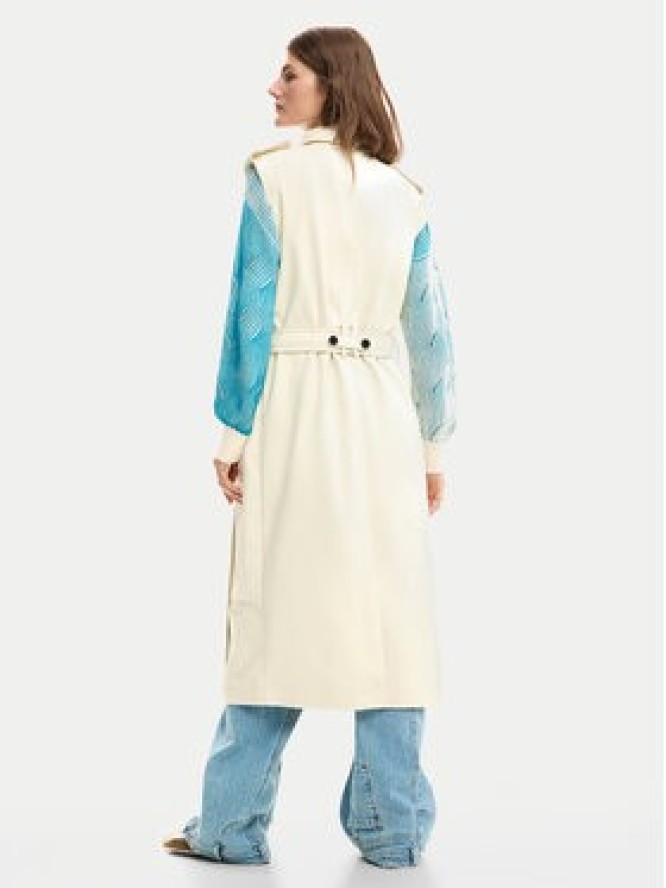 Desigual Trencz Duolo 26SWEW34 Écru Regular Fit