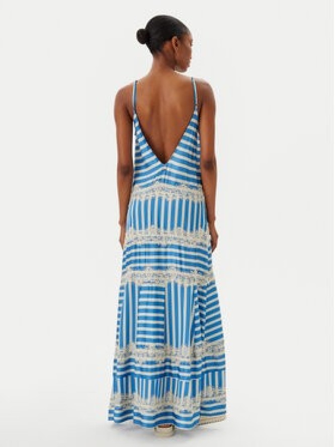 Maaji Sukienka letnia Azure Stripes Rosalia PT2664CLD001 Niebieski Regular Fit
