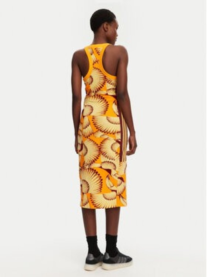 adidas Sukienka codzienna FARM Premium JD6315 Pomarańczowy Slim Fit