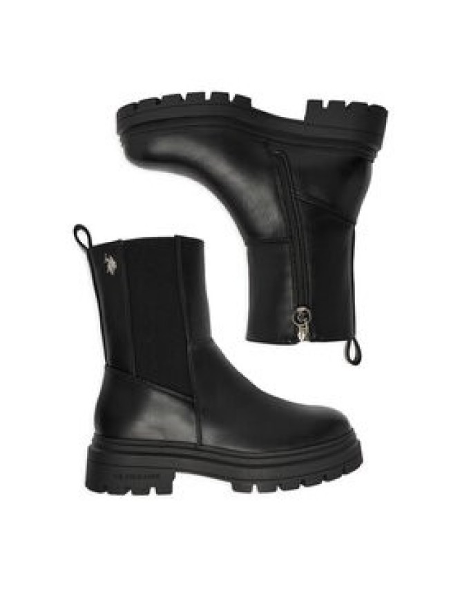 U.S. Polo Assn. Botki EO-SVETA003W/GYE1 Czarny