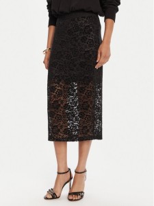 Versace Jeans Couture Spódnica ołówkowa 79HAE806 J0243 Czarny Slim Fit