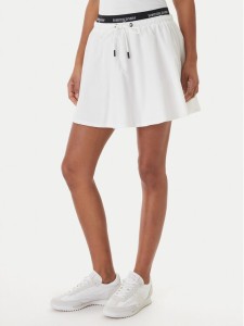 Tommy Jeans Spódnica mini DW0DW22299 Biały Regular Fit