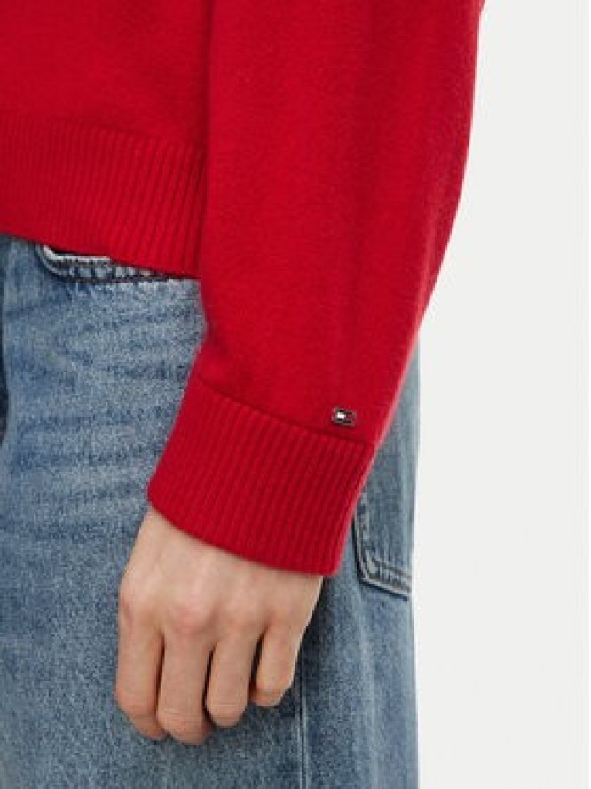 Tommy Hilfiger Sweter WW0WW51459 Czerwony Regular Fit