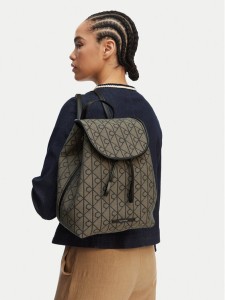 Calvin Klein Plecak Emblem Aop Jacquard Backpack LV04F3536G Brązowy