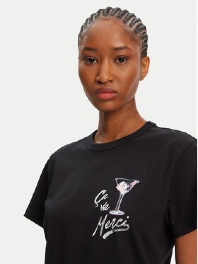 HUGO T-Shirt Destrel_2 50544897 Czarny Loose Fit