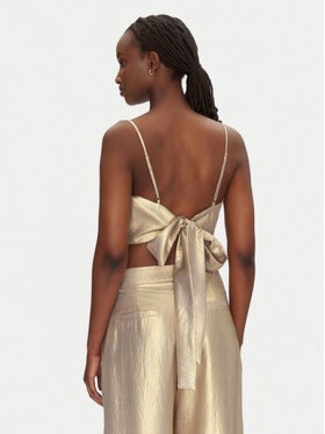 ACCESS FASHION Top 53-2021-922 Złoty Slim Fit