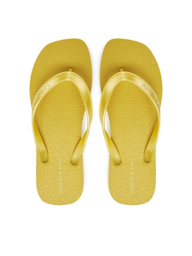 Calvin Klein Jeans Japonki Thong+ Tpu Metallic YW0YW01720 Żółty