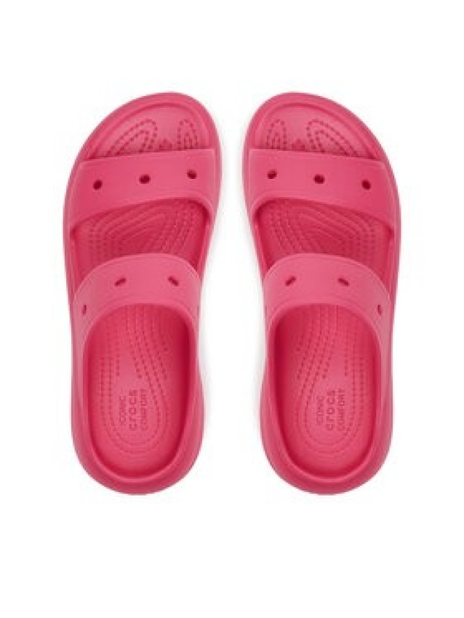 Crocs Klapki Classic Crush Sandal 207670 Różowy