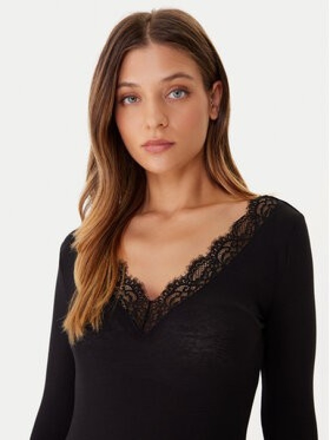 Vero Moda Bluzka Skye 10339843 Czarny Slim Fit