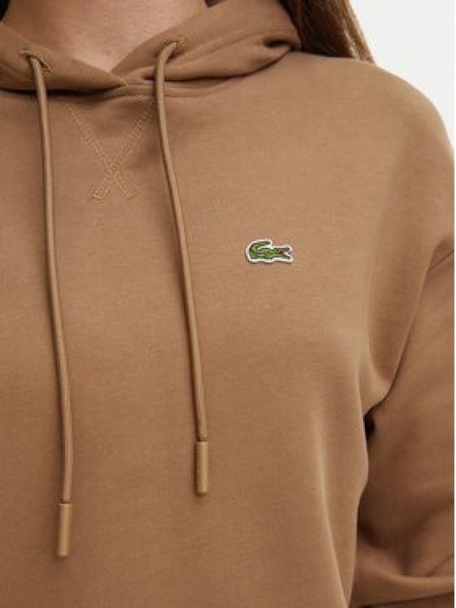 Lacoste Bluza SF7612 Brązowy jasny Oversize