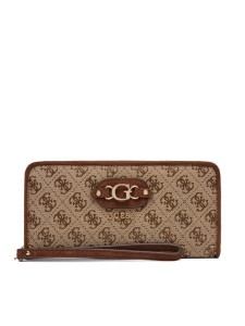 Guess Portfel Samantha Slg SWJG23 13146 Beżowy ciemny