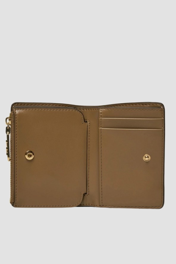 MICHAEL KORS Brązowy portfel skórzany