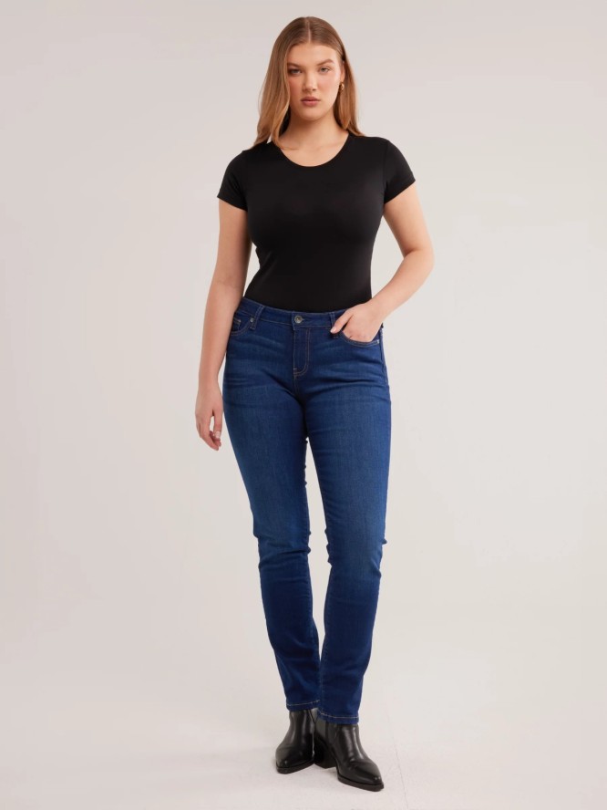 Jeansy damskie slim niebieskie Kitty 447