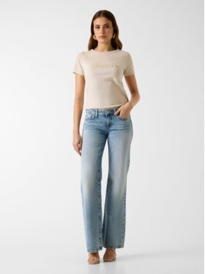 Guess T-Shirt 181234 Beżowy Classic Fit