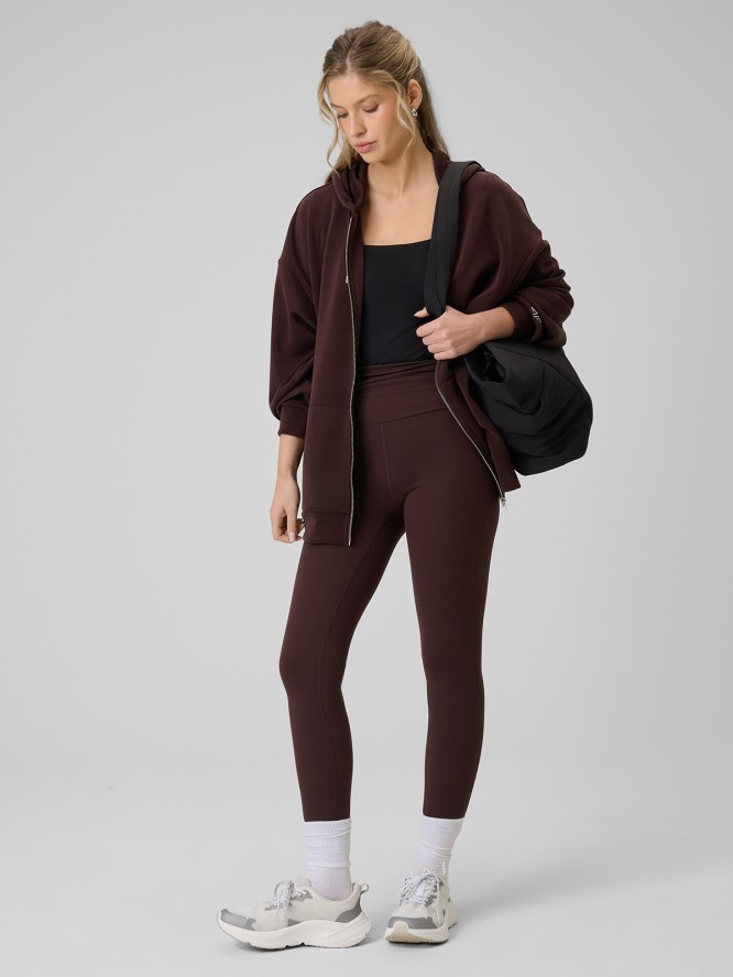 4F T-shirt slim gładki damski - czarny L