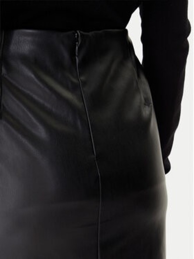 Vero Moda Spódnica z imitacji skóry Gawn 10333689 Czarny Regular Fit
