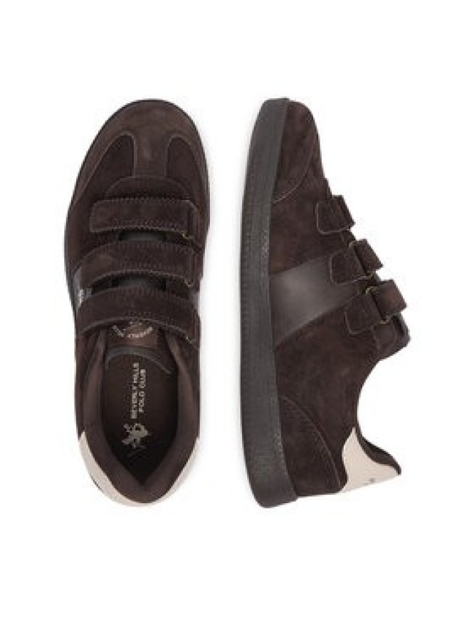 Beverly Hills Polo Club Sneakersy EO-WP40-LC-250901N Brązowy ciemny