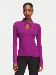 HUGO Sweter Sdropa 50562687 Różowy ciemny Slim Fit
