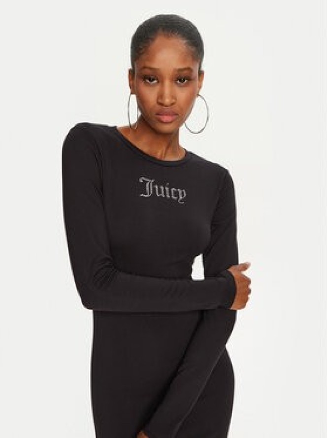 Juicy Couture Sukienka codzienna Dizzie JCWED24309 Czarny Slim Fit
