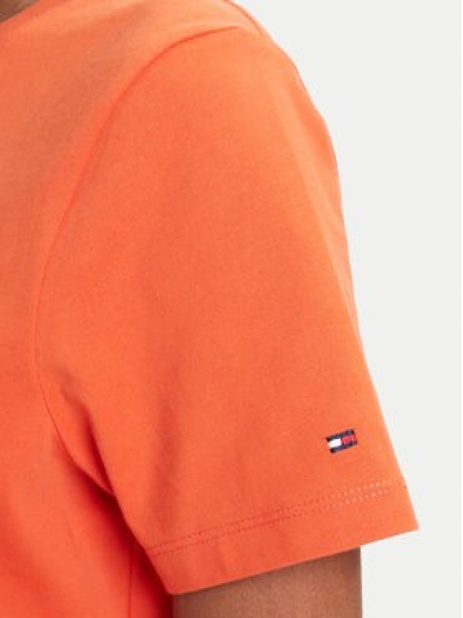 Tommy Hilfiger T-Shirt Script WW0WW45746 Pomarańczowy Regular Fit