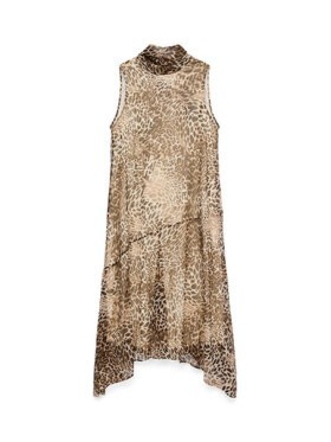 Vero Moda Sukienka letnia Smilla 10345453 Beżowy Regular Fit