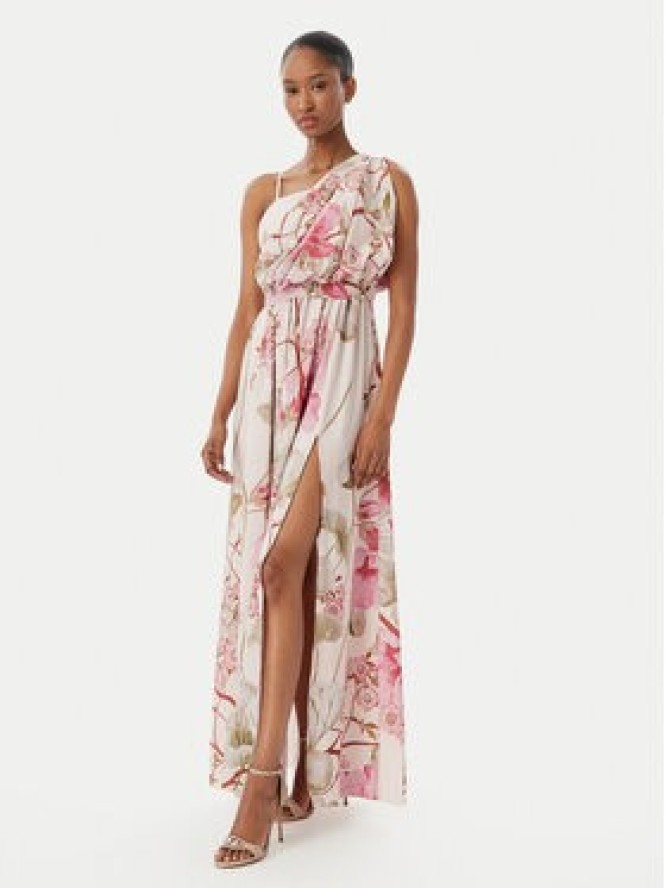 Rinascimento Sukienka wieczorowa CFC0019854002 Beżowy Regular Fit