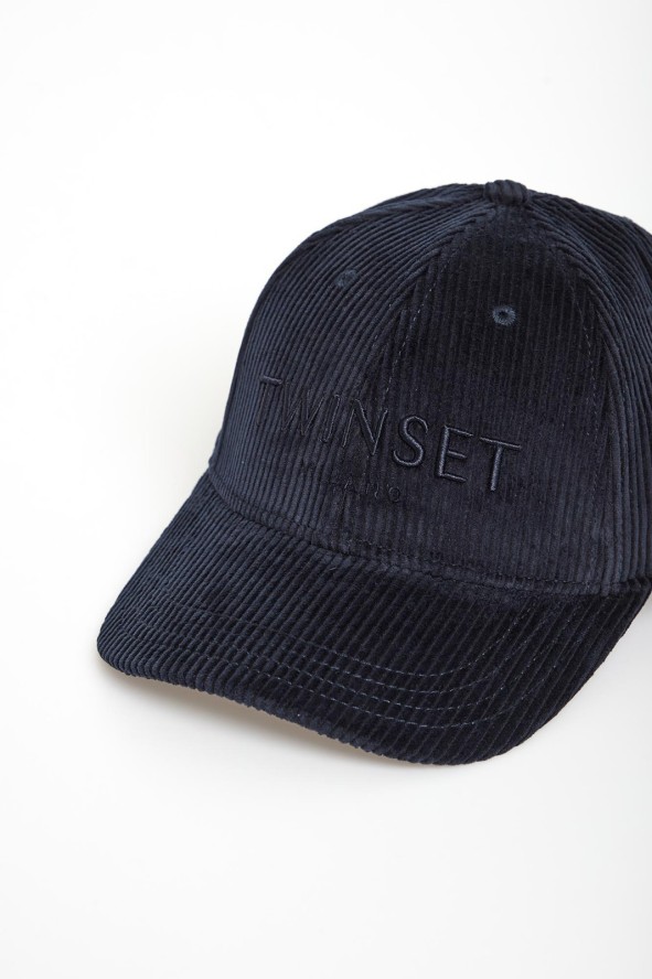 Czapka z daszkiem sztruksowa TWINSET