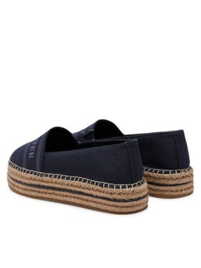 Tommy Hilfiger Espadryle Denim Platform Espadrille FW0FW08543 Granatowy