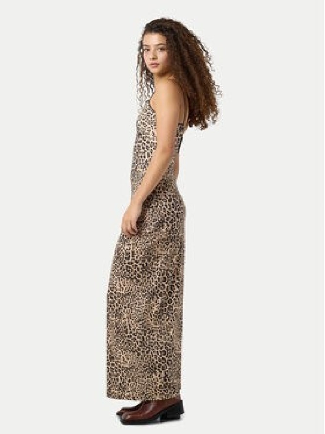 Noisy May Sukienka letnia Avery 27034320 Brązowy Slim Fit