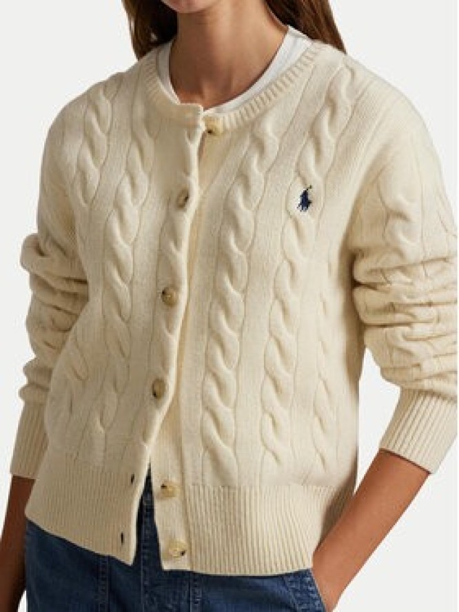 Polo Ralph Lauren Kardigan 211972104002 Biały Slim Fit