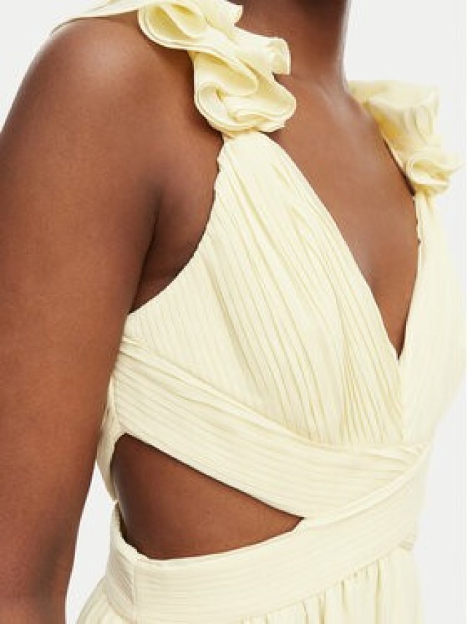 Morgan Sukienka wieczorowa 251-RISSAL Żółty Regular Fit