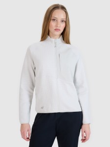 4F Bluza dresowa rozpinana bez kaptura damska - szara S