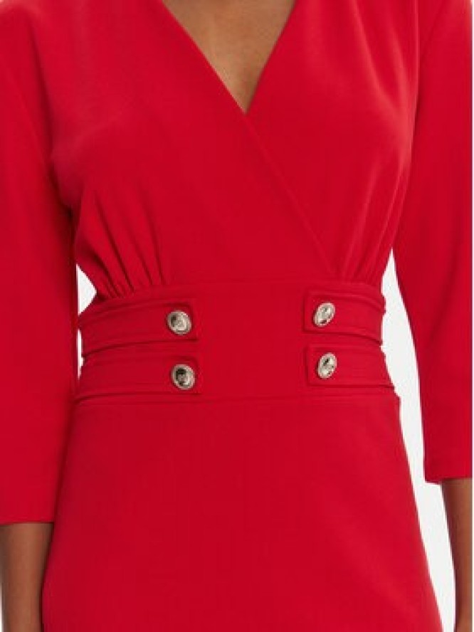 Rinascimento Sukienka koktajlowa CFC0126151003 Czerwony Slim Fit