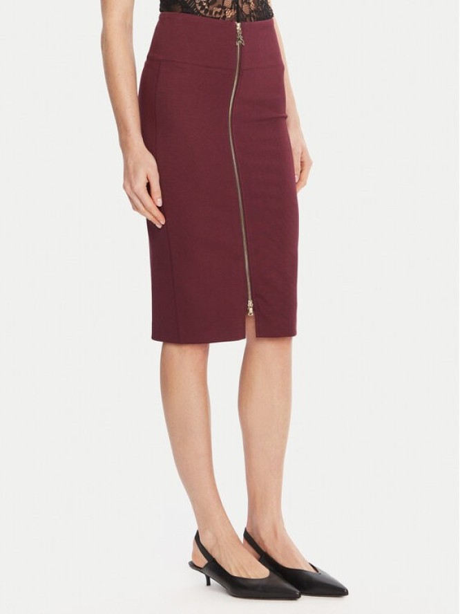 Patrizia Pepe Spódnica ołówkowa 8G0485 A025 Bordowy Regular Fit