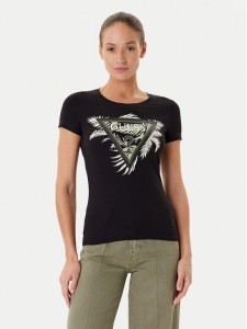 Guess T-Shirt W5YI13 J1314 Czarny Regular Fit