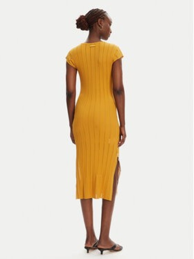 PINKO Sukienka dzianinowa 104745 A2FR Brązowy Regular Fit