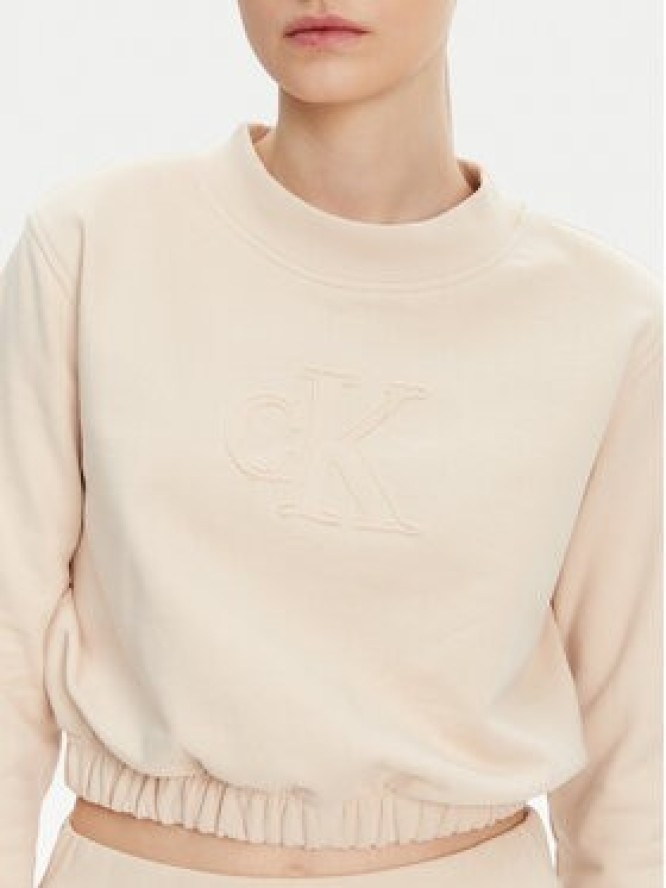 Calvin Klein Jeans Bluza J20J225363 Beżowy Regular Fit