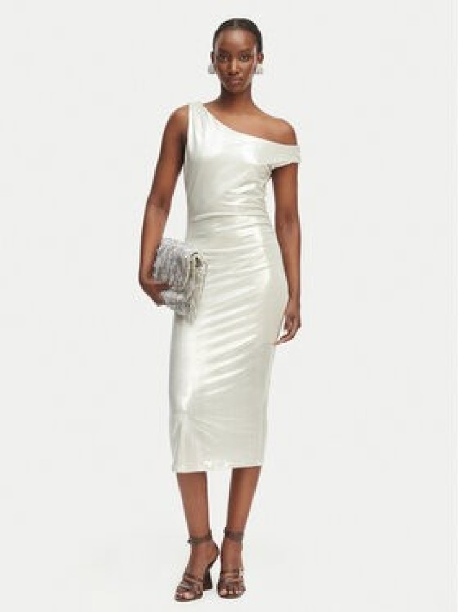 Patrizia Pepe Sukienka koktajlowa 2A3040/J242-S125 Kremowy Regular Fit