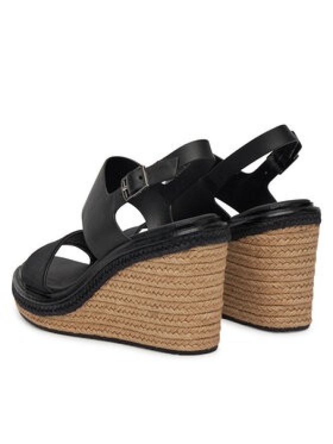 Calvin Klein Espadryle Wedge Sandal 70 - Jacq HW0HW02386 Czarny