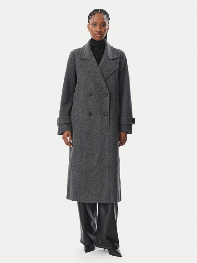 Vero Moda Płaszcz zimowy Eva 10348666 Szary ciemny Regular Fit