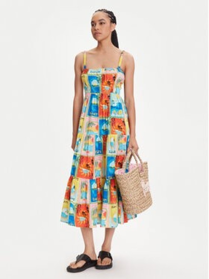 Roxy Sukienka letnia Atlas Sunshine ERJWD03892 Kolorowy Regular Fit