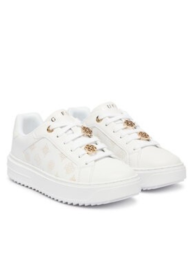 Guess Sneakersy FLFDUE ELE12 Biały
