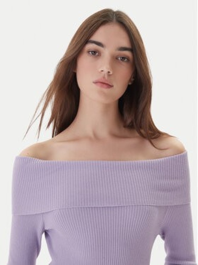 Kontatto Sweter 3M0813C Fioletowy Regular Fit