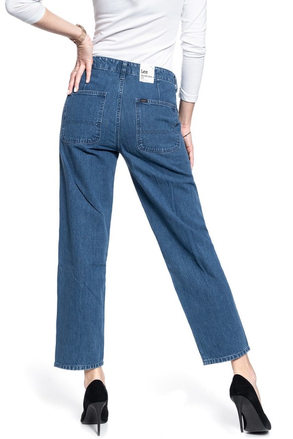 SPODNIE DAMSKIE LEE MILITARY WIDE LEG MID JELT L31UKEGT 112107303