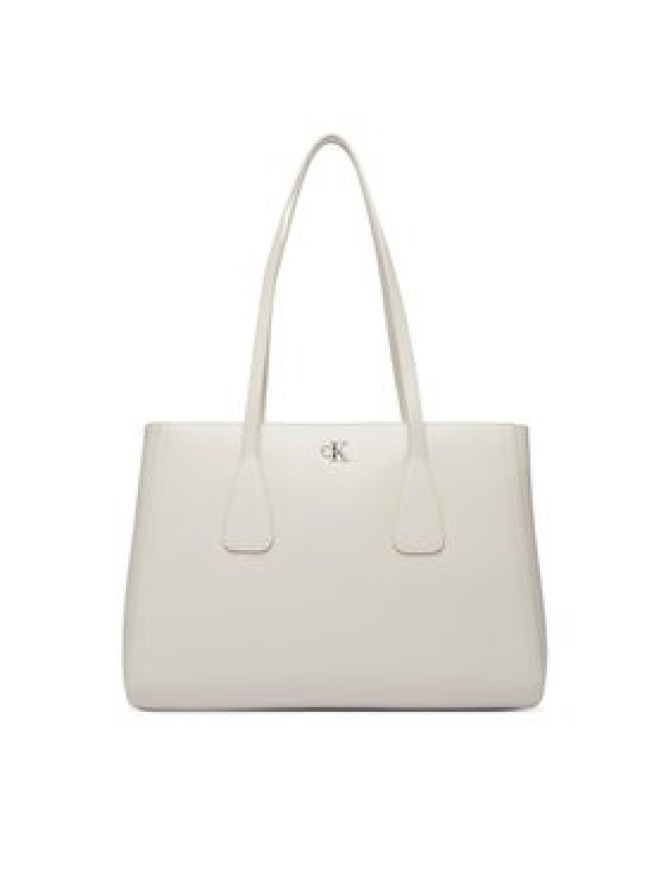 Calvin Klein Torebka Ck Medium Work Tote LV04F3442G Biały