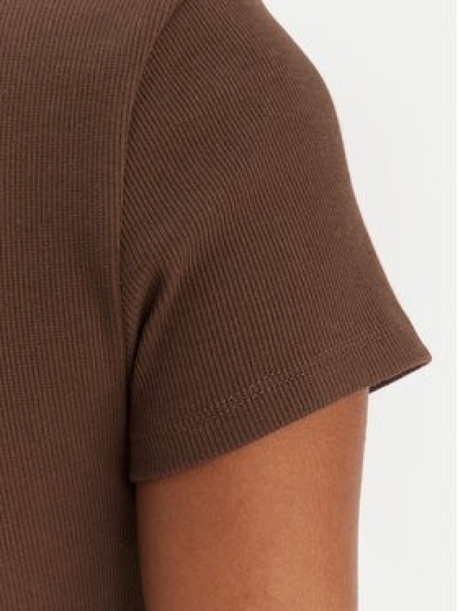 HUGO T-Shirt Baby 50510749 Brązowy Slim Fit