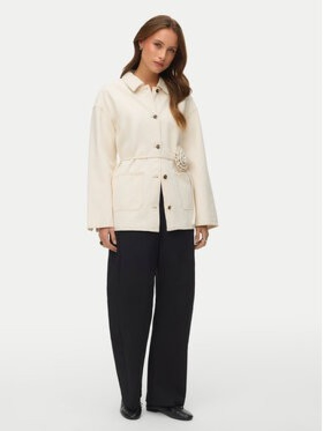 Vero Moda Kurtka jeansowa Sazzy 10339336 Beżowy Relaxed Fit