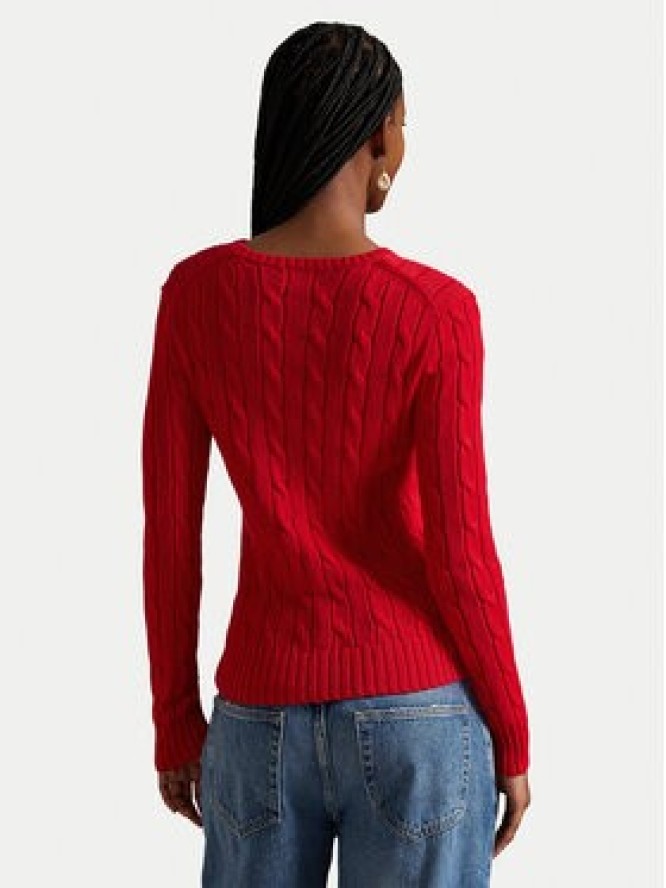 Polo Ralph Lauren Sweter 211971869502 Czerwony Slim Fit